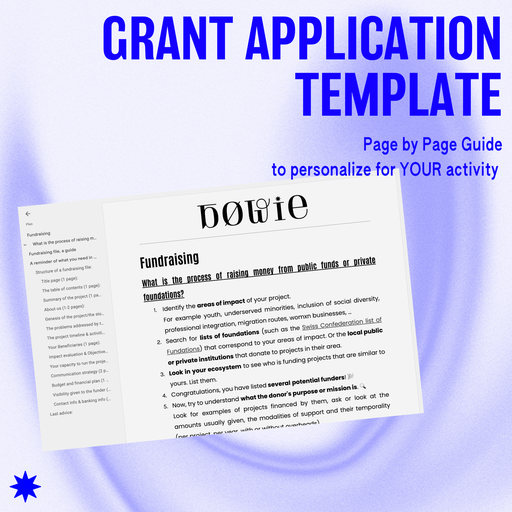 Grant Application Template